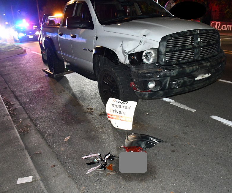 F350 truck involved in impaired driving investigation