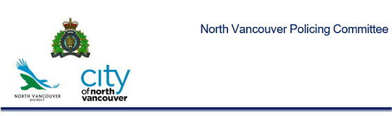 Logos representing the RCMP, District of North Vancouver and City of North Vancouver, who comprise the North Vancouver Policing Committee