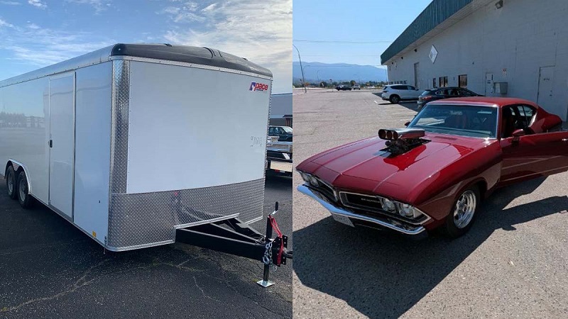 Stolen trailer and muscle car 