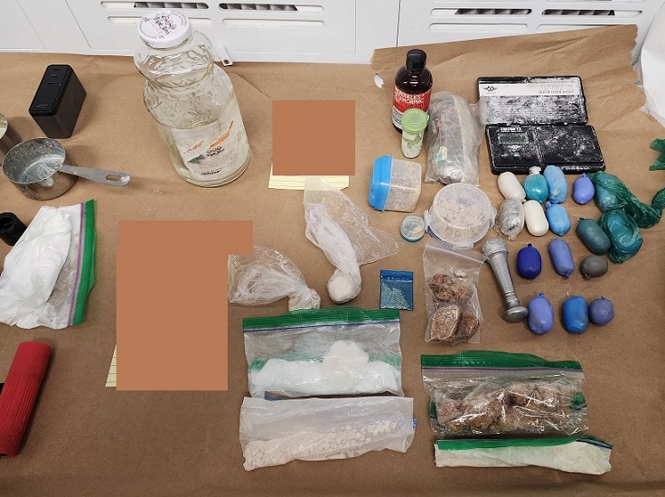 Photo of drugs seized by police 