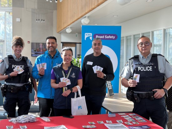 Richmond RCMP officers, volunteers, and partner agencies standing together