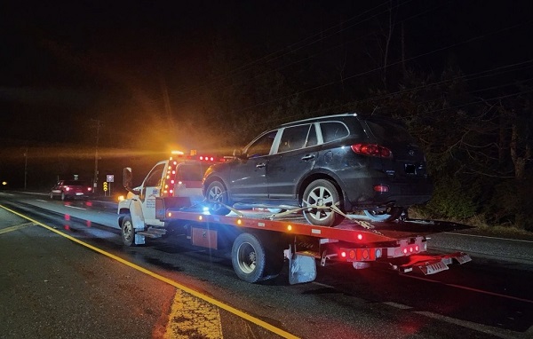 A 90-day driving prohibition and 30-day vehicle impound in Parksville, BC