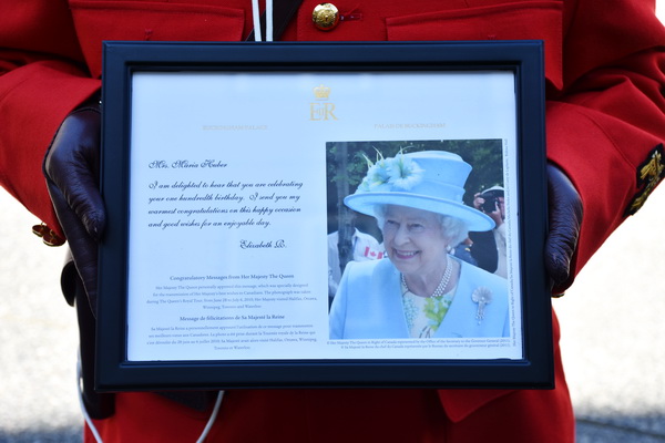 Letter from Her Majesty The Queen