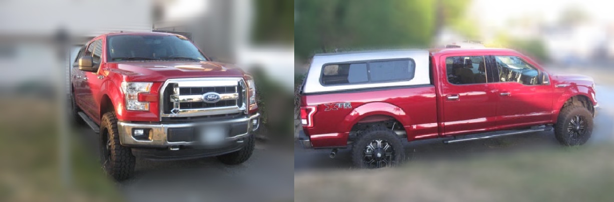 Red Ford F150 - Front & Side