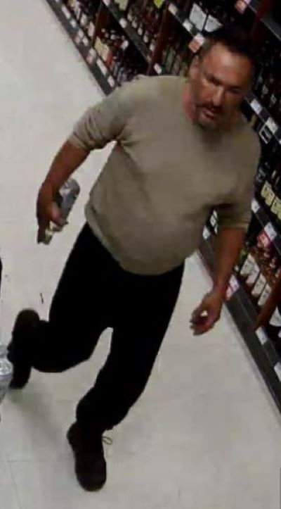 Male suspected of stealing liquor