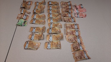 Suspected counterfeit cash