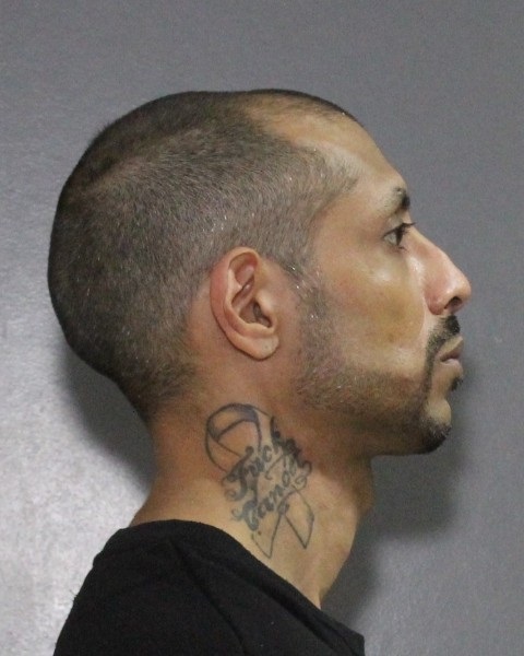 Photo du tatouage en forme de ruban du cancer sur le côté de son cou.
