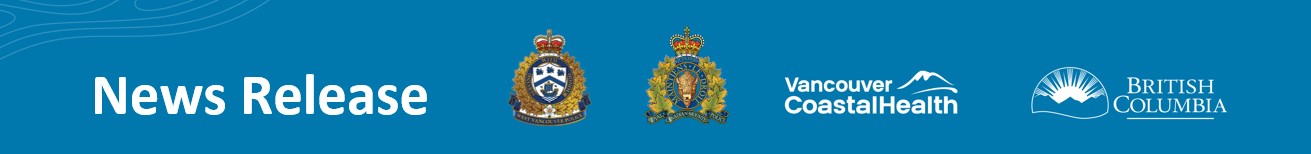 Photo banner containing corporate logos of RCMP, WVPD and VCH