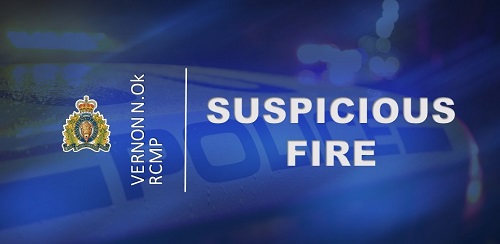 stock image blue background suspicious fire in text