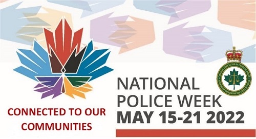 Banner: Connected to our communities - National Police Week May 15-21 2022