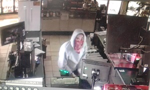 Suspect behind counter 