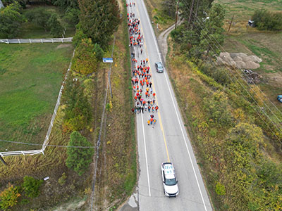 Truth and Reconciliation Walk along Highway 21