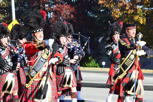 Policing partner's Pipe Band