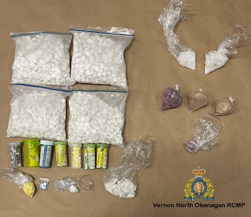 photo of seized drugs in bags