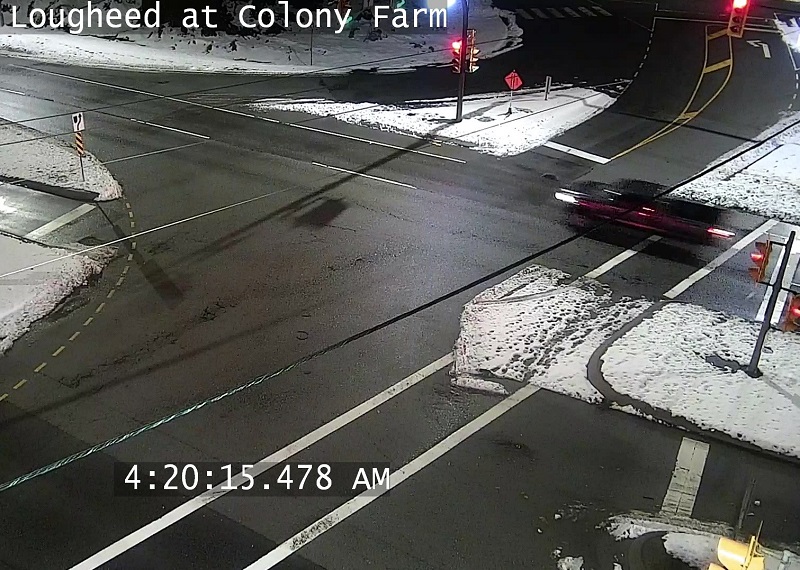 Camionnette suspecte sur l’autoroute Lougheed, près du chemin Colony Farm