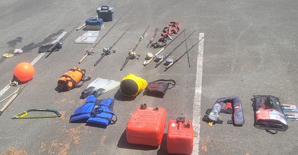 BC RCMP Shiprider recovered multiple stolen items including fishing gear and marine safety gear. Police are asking the public to assist with identifying the owner.